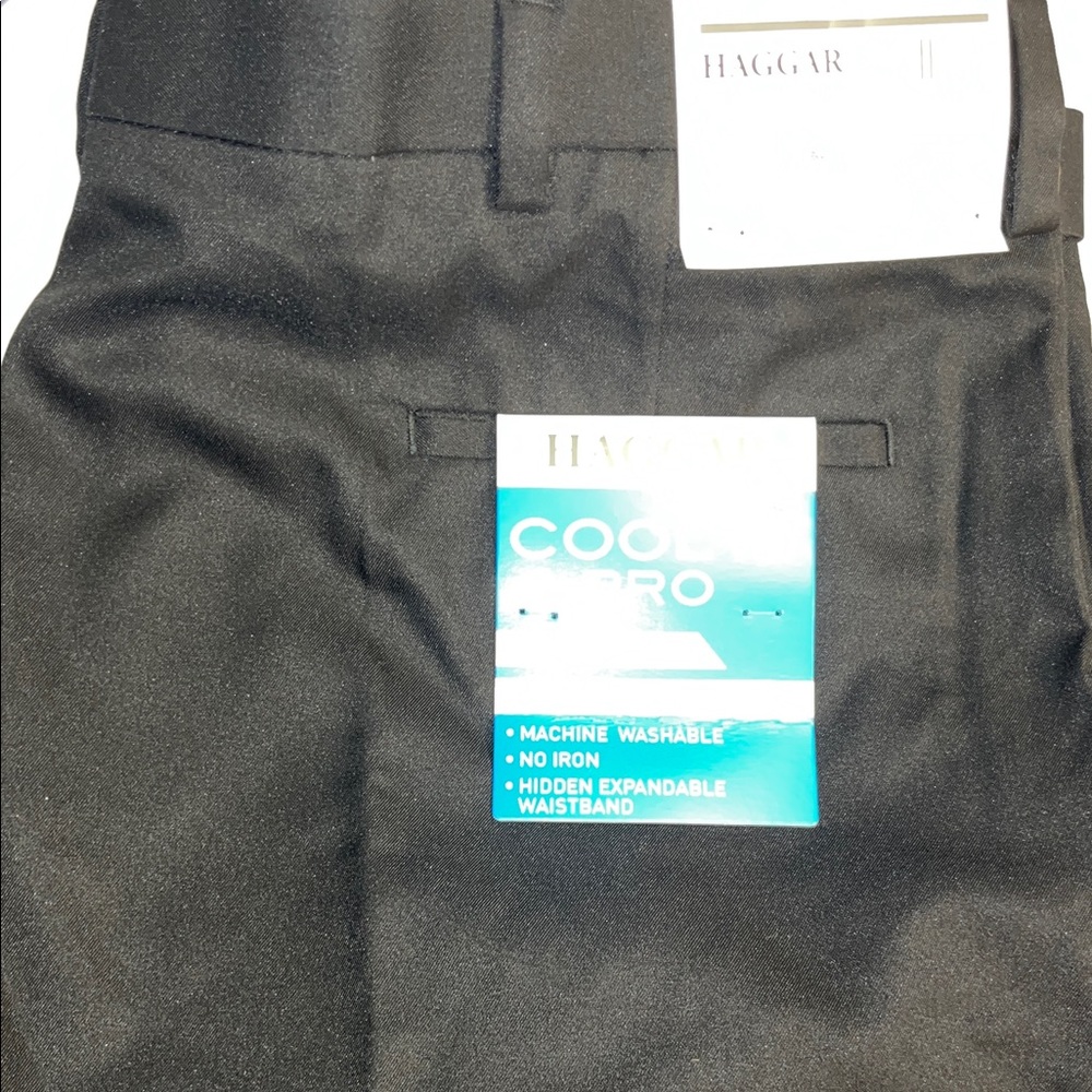 Haggar Men's Black Cool Pro Dress pants 42 x32 new tags